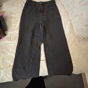 PacSun Charcoal Wide-Leg Women Jeans
